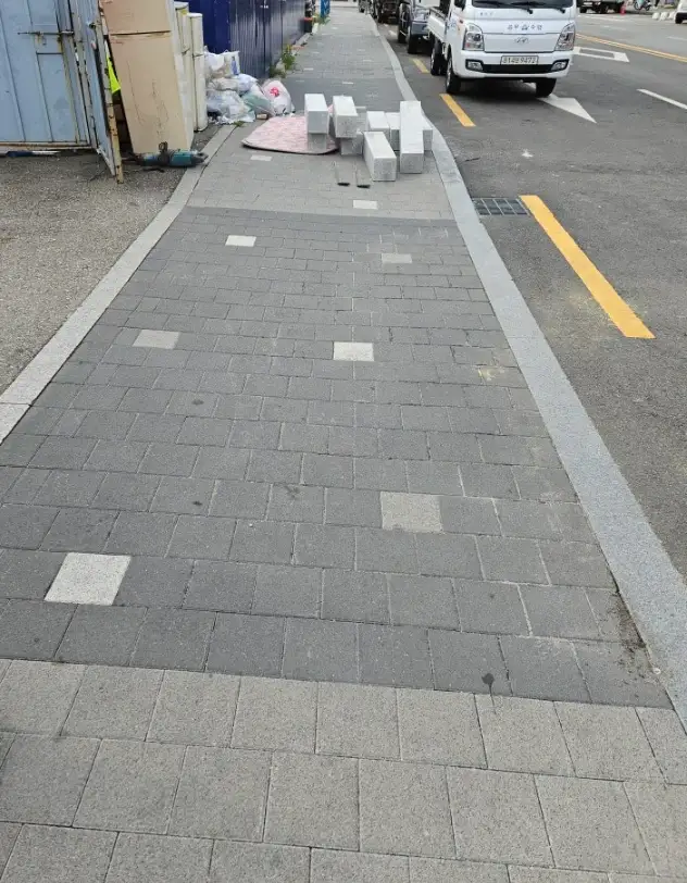 빌라 주차장 콘크리트포장 시공 전
